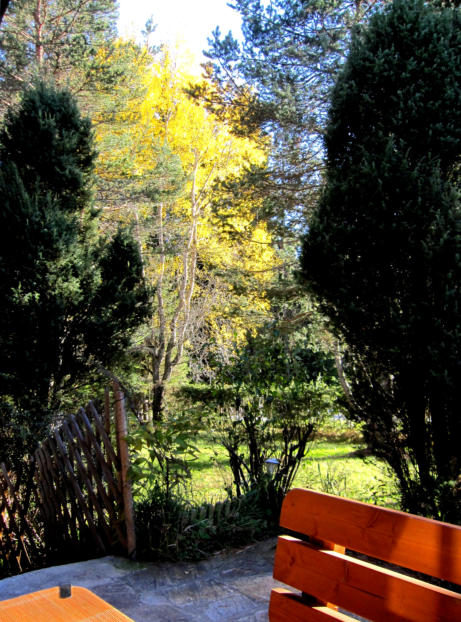 Herbst - Blick von der Terrasse
